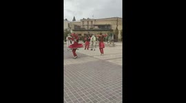 Dancing for new year ceremony in shiraz in iran