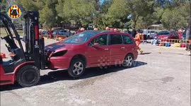Spain: An example of the maneuvers carried out at the Extrication Meeting for Middle School Institutes in Emergencies and Civil Protection
