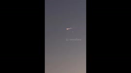 Space x rocket exploded and breaking up over the Bahamas seen while on a cruise