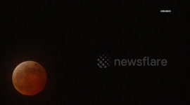 US, Bakersfield: Ventura County Blood Worm Moon Eclipse Time Lapse