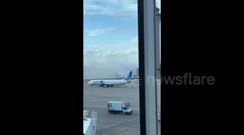American Airlines Plane Engine Catches Fire At Denver Airport / 2