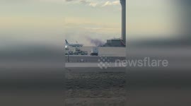 US: Smoke and Chaos as American Airlines Plane Catches Fire at Denver Airport