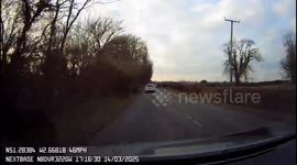 near crash on overtake