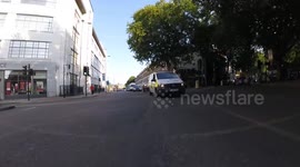 Lorry Nearly Left Hooks Cyclist