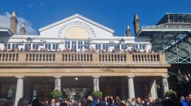 Newcastle supporters warm up ahead of tomorrow's match at Wembley