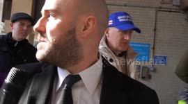 Protesters clash with police in Portsmouth at a UKIP Rally