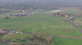 Devastating Mississippi tornado on March 15, 2025 oblitherated this home in Tylertown, MS near Hwy 98