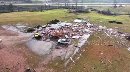 Long track tornado in Mississippi on March 15, 2025 oblitherated this home in Tylertown, MS near Hwy 98