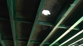 US, Los Angeles: Glendale Large Pothole Causes Sig Alert