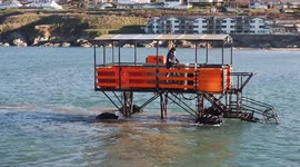 Unique Burgh Island Sea Tractor Ferry Takes Guests To Famous Art Deco Hotel Off The Devon Coast