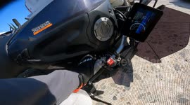 Lane Splitting Motorcyclist Hit By Sudden Merger