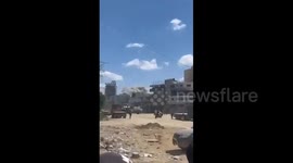 Gaza city is getting pounded