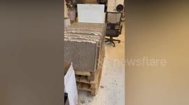 Police raid 'illegal cigarette factory' with English writing on packets