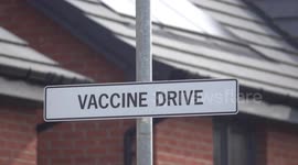 Vaccine drive in new housing development on the site of the former ruchill hospital given silly medical street names by local council