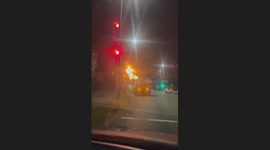 A Huge fire at Electrical substation. Blackout in West London