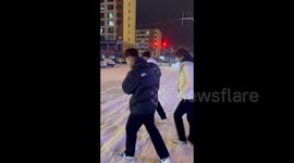 China: Slippery Road Surface