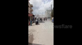Lebanon: The footage shows the first moments after an airstrike hit the center of the city of Tulin