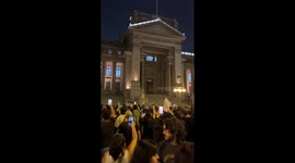 Peru: Lima residents protest in front of the Palace of Justice against the rise in victims of extortion and hired killings.
