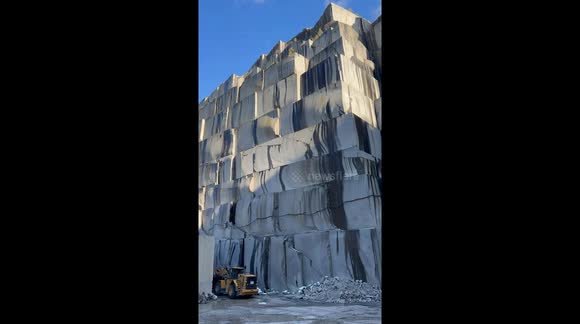 Great view from a quarry in Larvik, Norway. Amazing satisfaction - Real stones - Natural stone from Norway