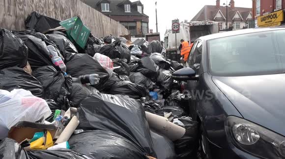Clearing Birmingham's Bin Mountains as residents fly-tip their waste onto huge piles of rubbish on residential streets