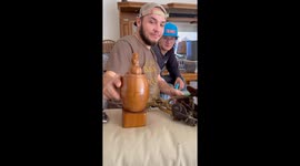 Wooden Barrel Tchotchke Has Hidden Phallic Surprise