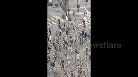 Serbia: People observe 16 minutes of silence during protest in Belgrade