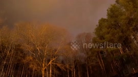 US: Lightning Show During Thunderstorm in Alabama