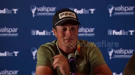 Hovland native language reaction to winning Valspar