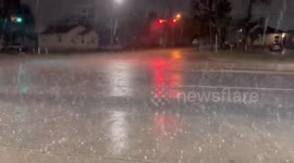 Hailstorm Hits Cockrell Hill, Texas, Captured by Devin Gavranovic