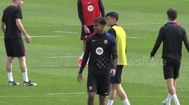 Lamine Yamal leads Barcelona training as the Spanish La Liga high-fliers gear up for Osasuna test