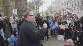 disability protest . as fears among disabled groups that there being targeting