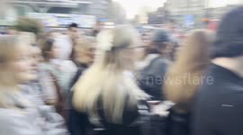 Alex Warren A lively crowd eagerly awaits Alex Warren's live performance at Warren Street Station, buzzing with anticipation for the pop sensation