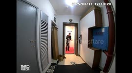 Man forgot his shoes in the elevator after getting home