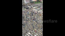 Serbia: People observe minutes of silence during protest in Belgrade