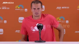 “I'm disappointed with the loss” - No.1 seed Alexander Zverev