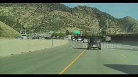 Car Flips on 118 W. in Simi valley