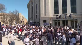'An annual tradition' - Yankees fans flock to see Opening Day as curtain raised on new MLB season