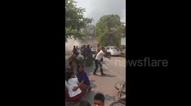 Myanmar earthquake: Residents flee as buildings collapse in Mandalay