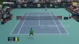 Djokovic moves in on 100th title as he downs Dimitrov in Miami