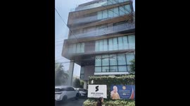 The strongest earthquake in Thailand in 90 years has affected the pools on every building, including the one in the clip. The pools splashed down and the buildings shook violently.