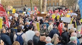 Turkish Anti-Government Protest outside Downing Street, London, UK 29/03/2025