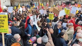 Turkish Anti-Government Protest outside Downing Street, London, UK 29/03/2025
