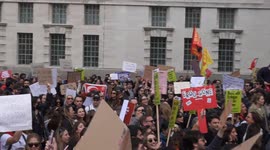 Turkish protesters take over Whitehall in protest against Erdogan in Turkey