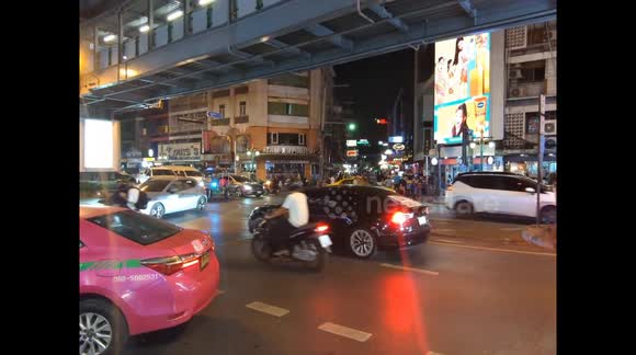 Busy Street In Bangkok Thailand
