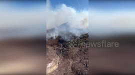 US: South Carolina National Guard Battles Table Rock Complex Wildfires