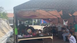 Myanmar: People injured in earthquake receive medical care in open air