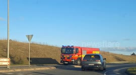 Denmark: Fire Breaks Out At Farm in Vitten