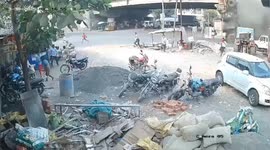 Oil tanker falls off Manor bridge, driver killed; fire sparks chaos in Maharashtra