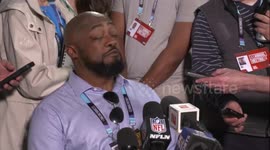 Steelers coach Mike Tomlin is talking to Aaron Rodgers, but he's comfortable starting Mason Rudolph