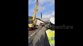 China: Construction Cranes Cause Major Accident
